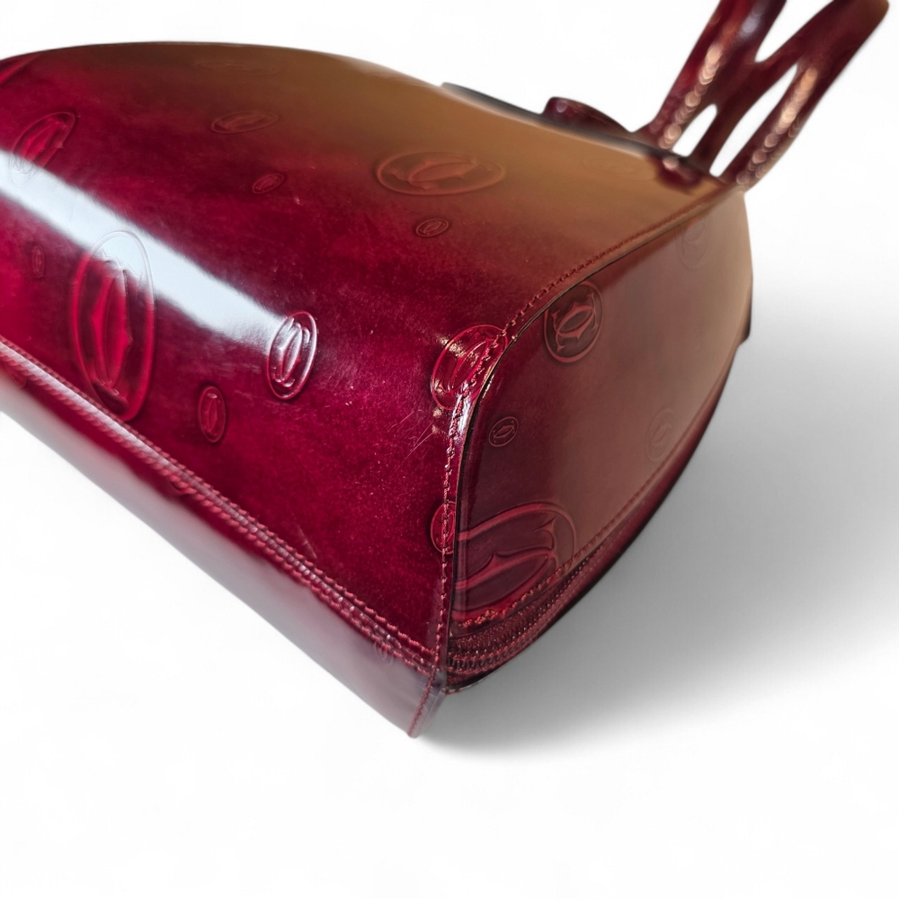 CARTIER Backpack Birthday Collection Burgundy Leather Mini Bag - Picture 6 of 13